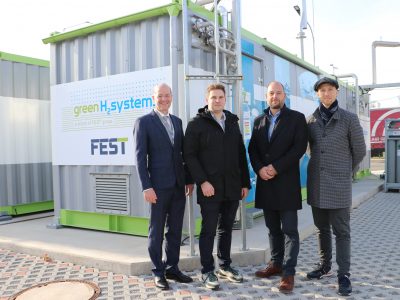 Peter Patrick Baumgartner (Hydromex), Benjamin Stadlmann (FEST), Christian Pataky (ILF), Lukas Fröhling (Wien Energie)