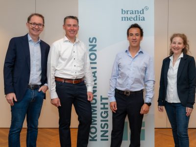 v.l.: Patrick Bock (Brandmedia), Rainer Präsoll (Management Consultant), Robert Uitz-Dallinger (ORF), Karin Widmoser Bock (Brandmedia)